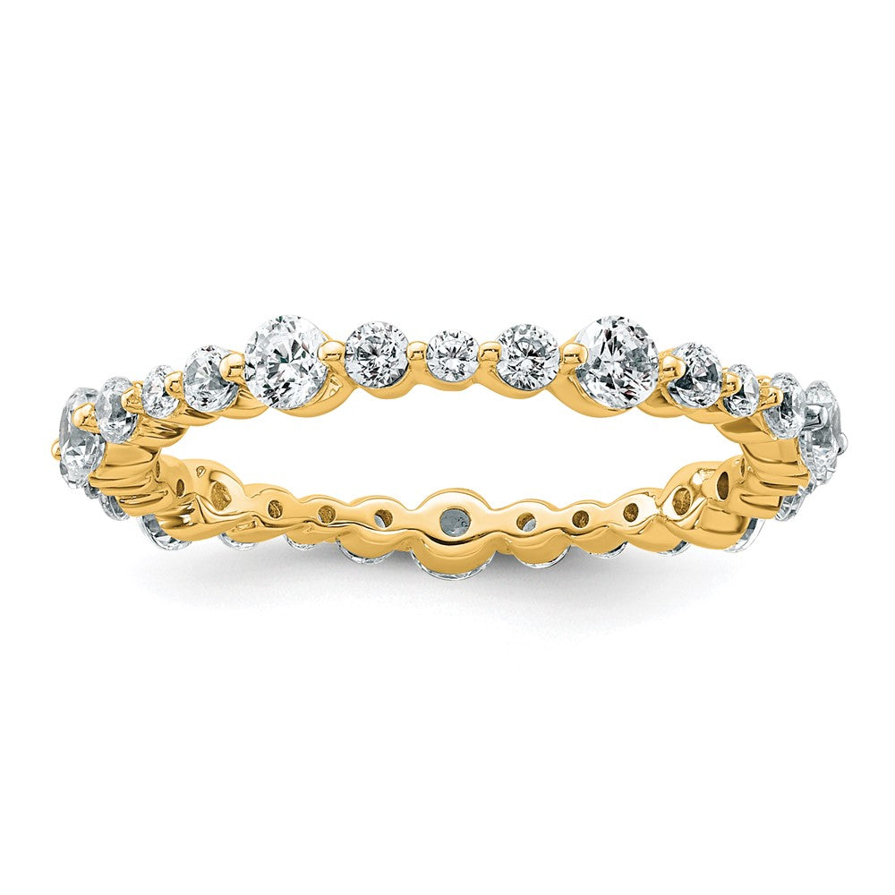 True Origin 14k 1 carat VS D E F Size 7 Eternity Band