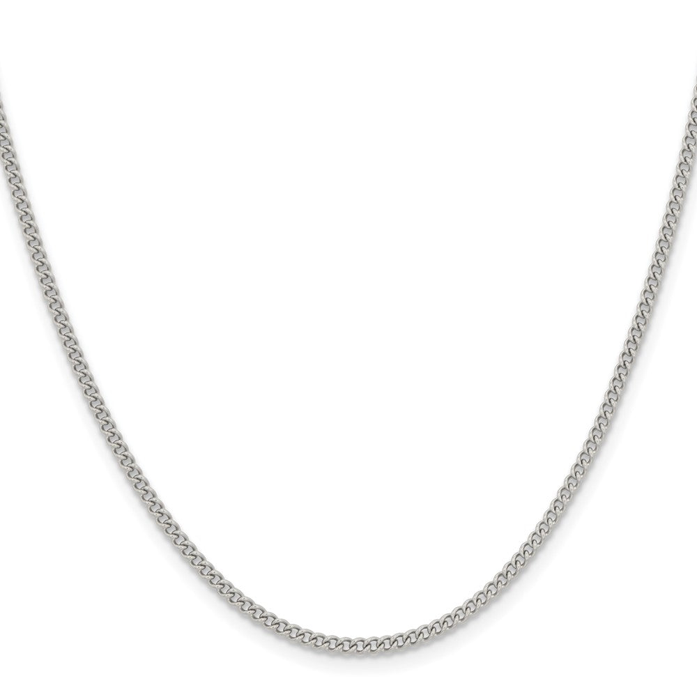 Stainless Steel Polished 2.25mm 24in Round Curb Chain