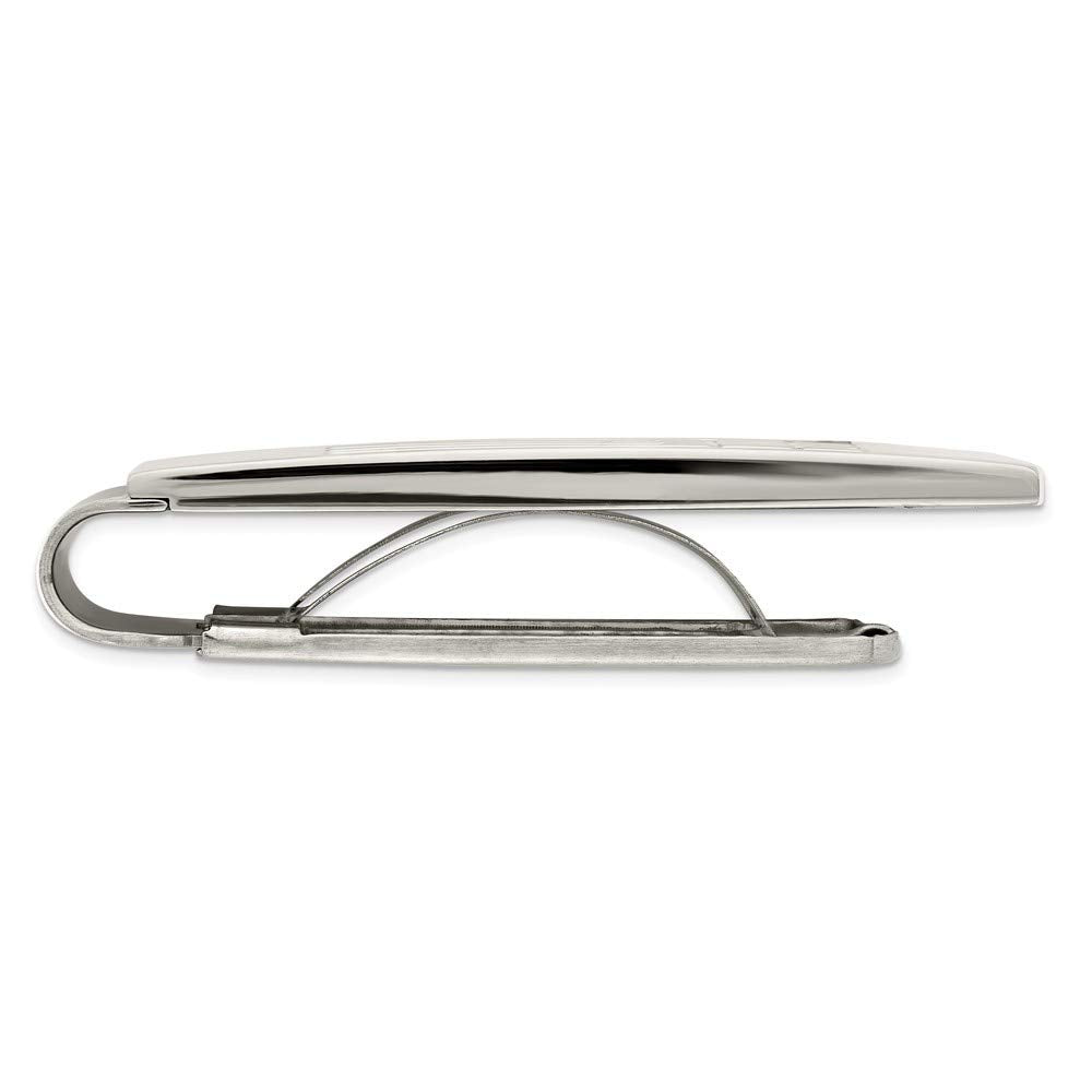 Chisel Stainless Steel Polished Carbon Fiber Money Clip