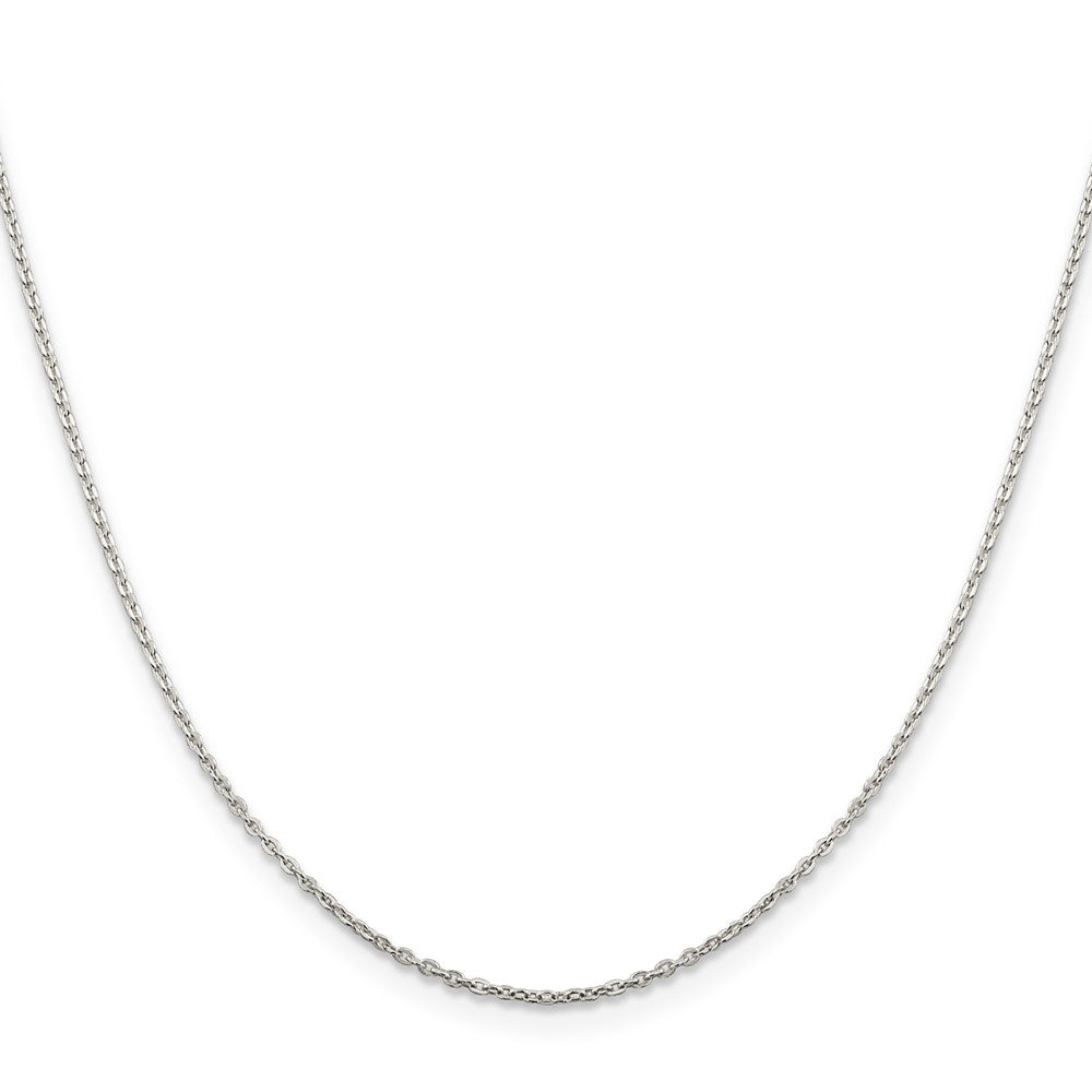 Sterling Silver 1mm Flat Link Cable Chain w/2in ext. 18 Inches