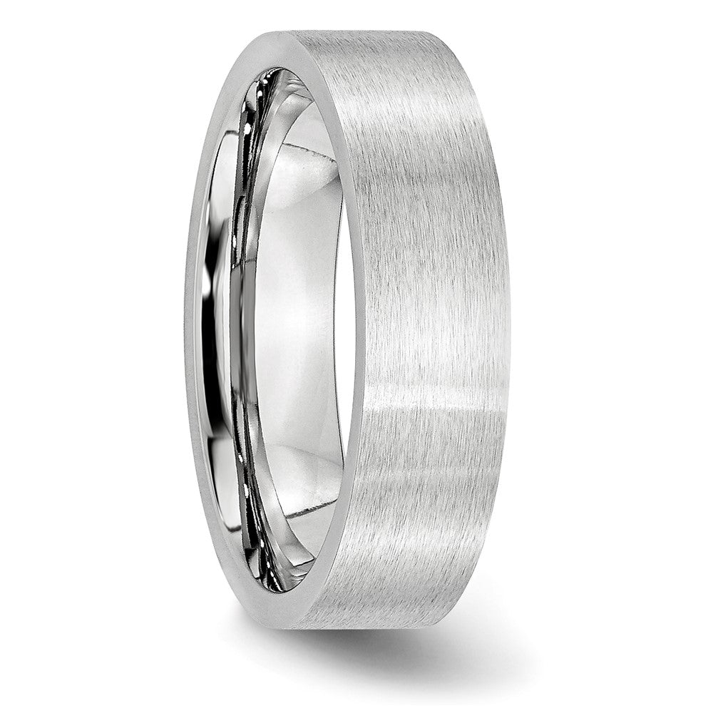 Cobalt Flat Satin 6mm Band Size - 9