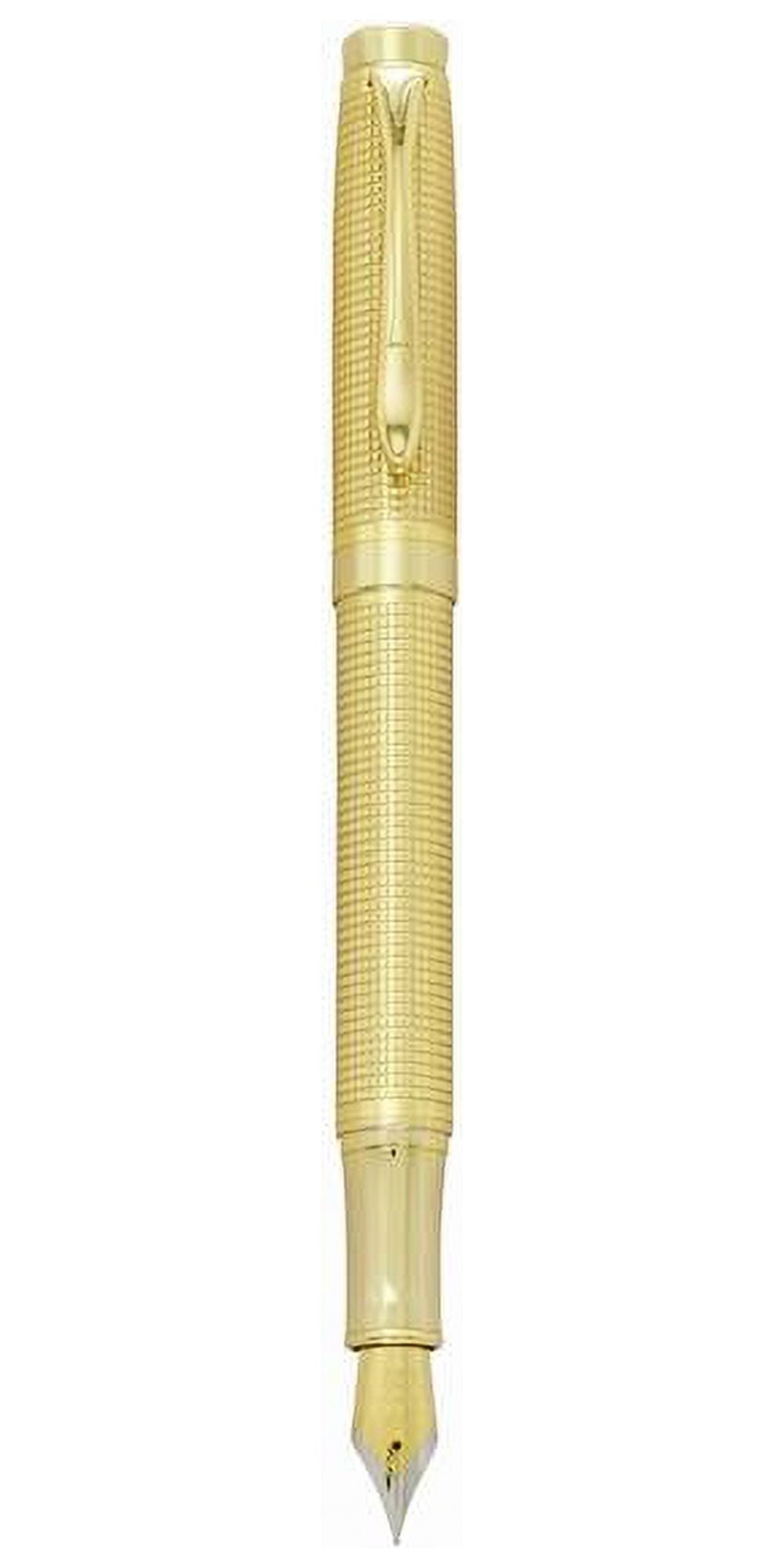 Charles Hubert Gold-tone Textured Fountain Pen QGP8175