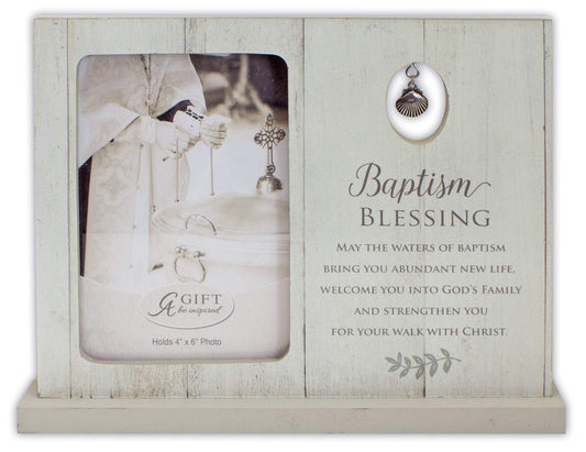 Cathedral Art Picture Frame - Baptism Blessing, Multicolored