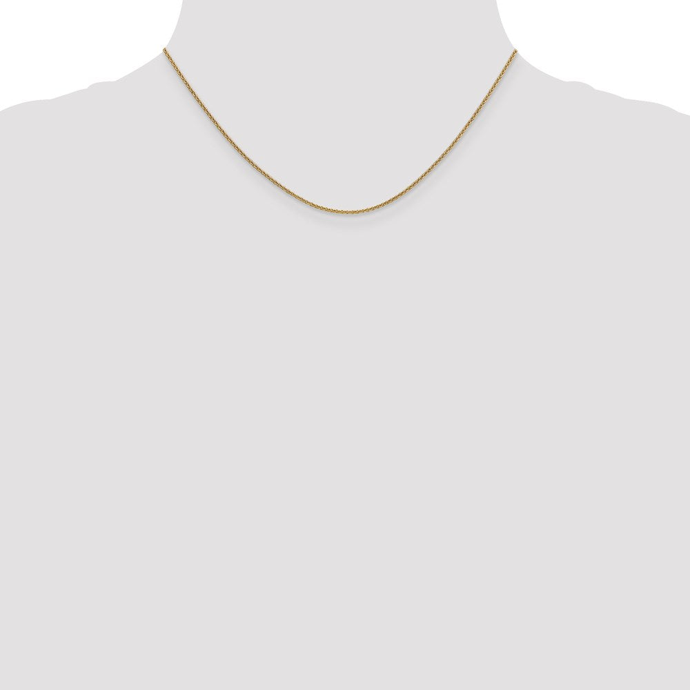 18k Yellow Gold  1.35mm 16in. Cable Chain