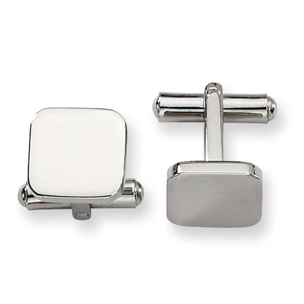 Stainless Steel Polished Cuff Links