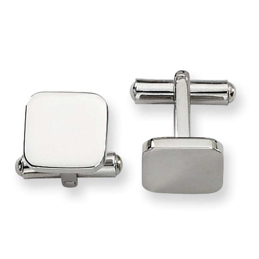 Stainless Steel Polished Cuff Links
