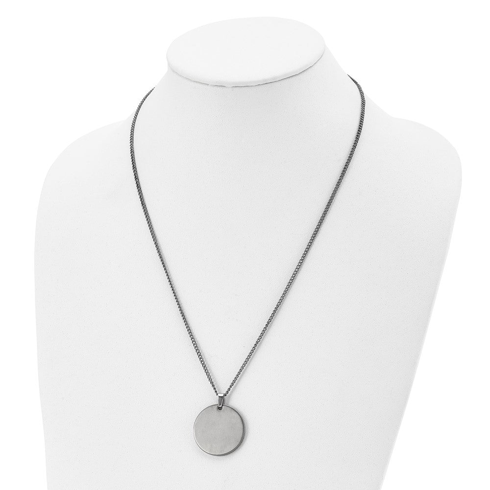 Titanium Brushed 22in Necklace