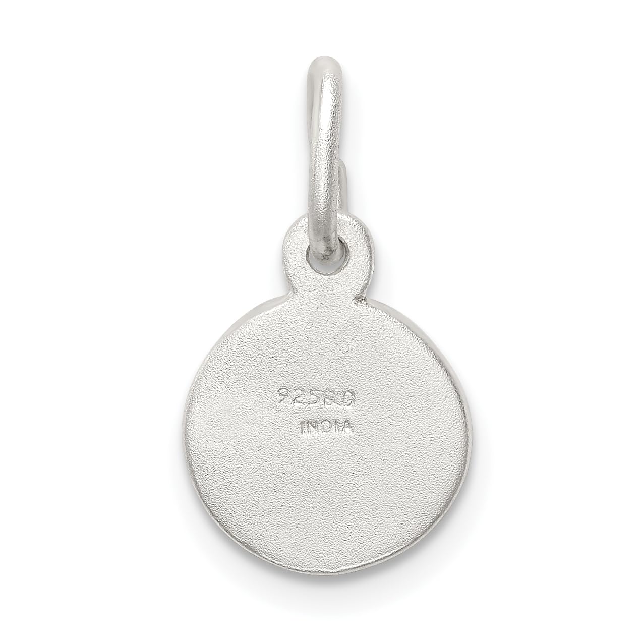 Sterling Silver D/C Cherub Disk Charm