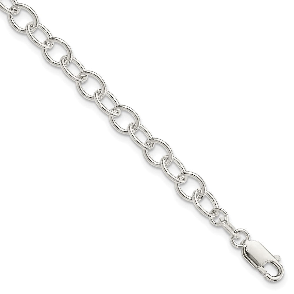 Sterling Silver Polished Fancy Link Bracelet 7.5 inches