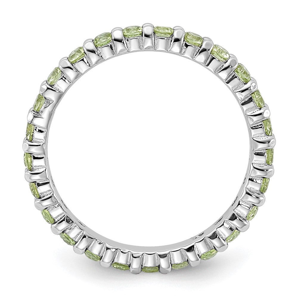 Sterling Silver Stackable Expressions Peridot Ring