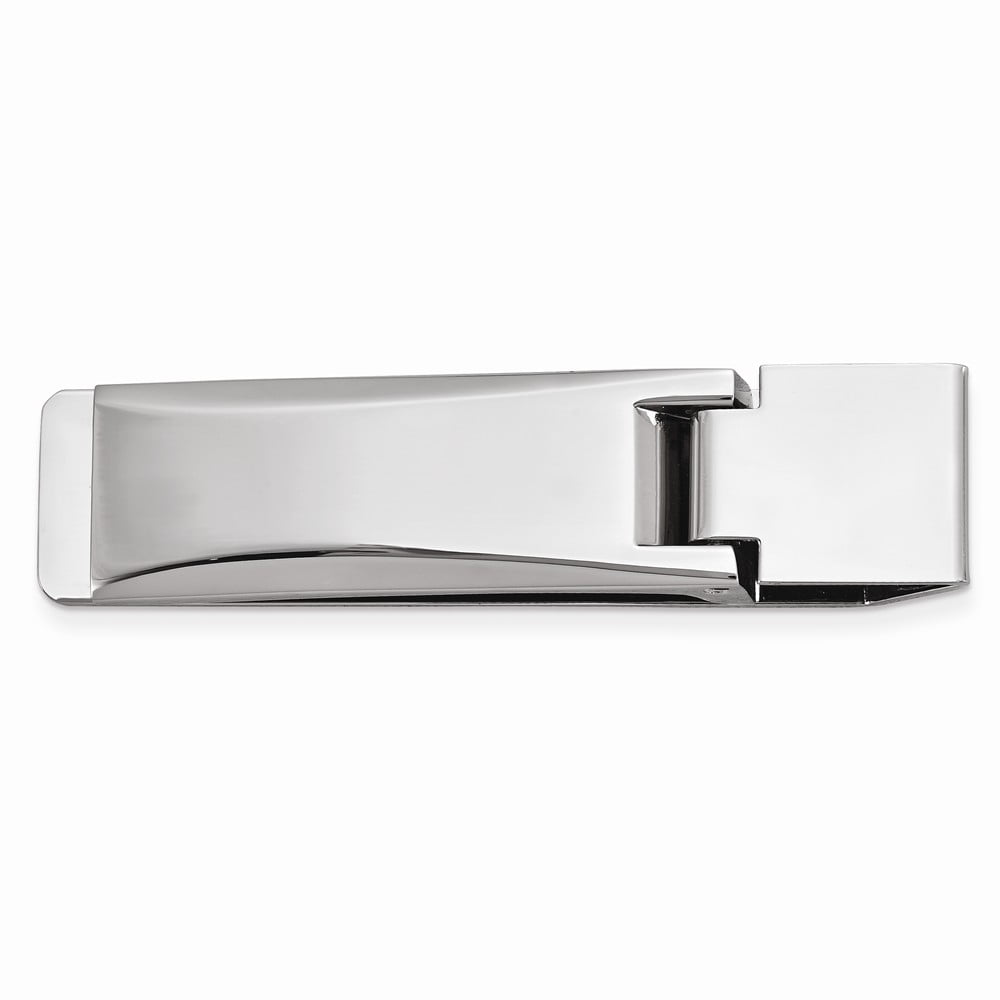 Silver-tone Money Clip - Engravable Personalized Gift Item