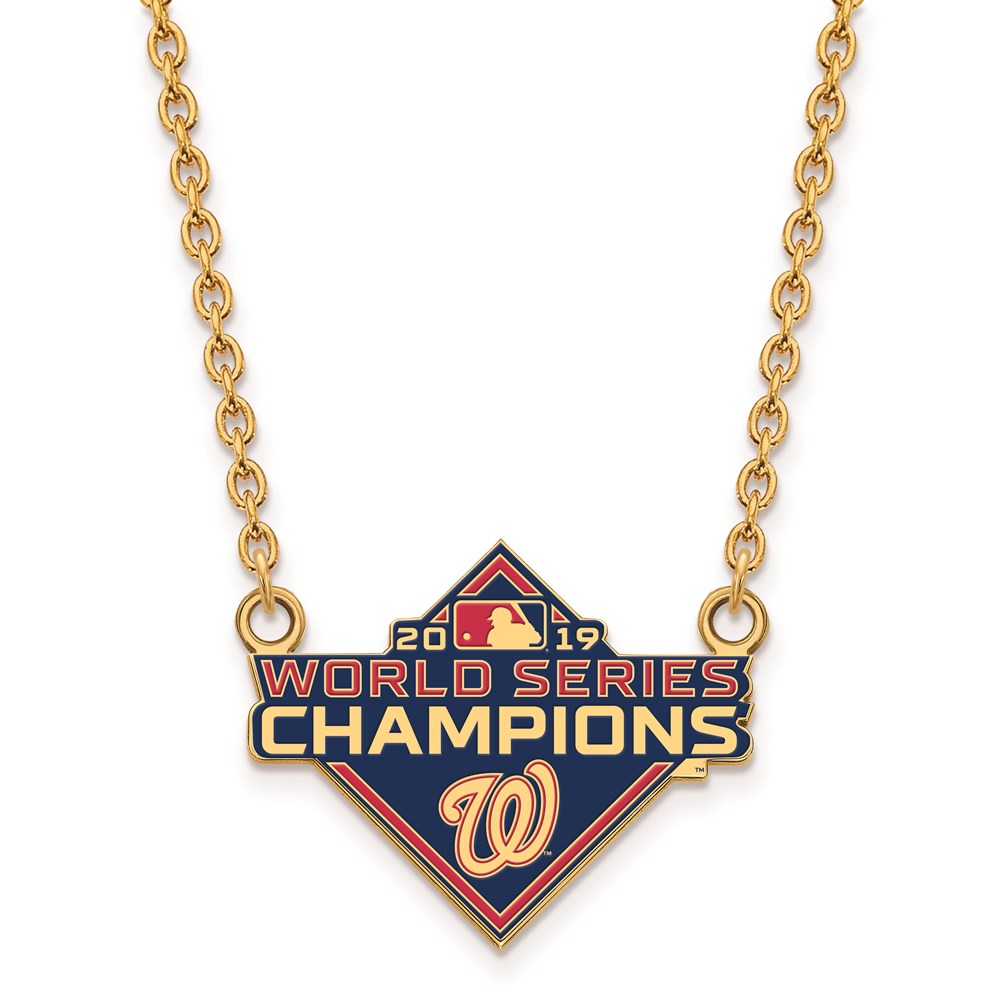 GP 2019 World Series Champions Washington Nationals Large Pendant w/ Neckla