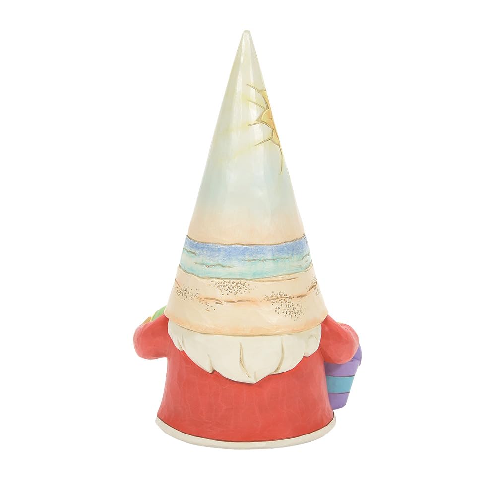Jim Shore 7.25 Inch Time For A Shell-Ebration! Resin Coastal Gnome Beachball 6012797