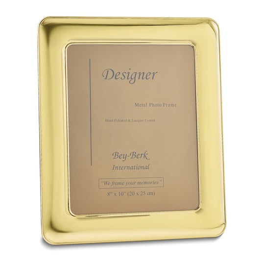 Solid Brass Polished Lacquer-coated 8x10 Photo Frame QGL9479