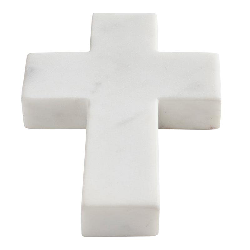 Marble Cross-White (6" x 4.5" x 1")