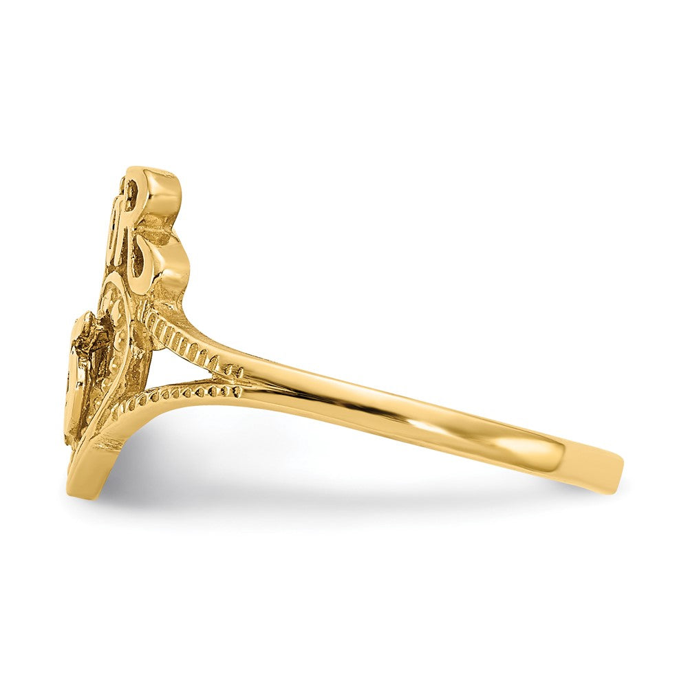 14K 15 Amor Heart Ring Size 6