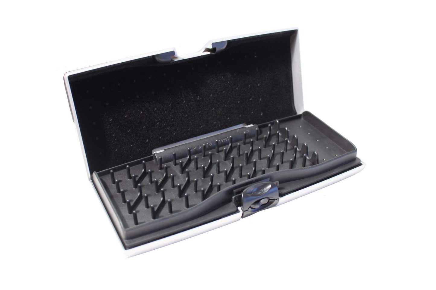 Silver-tone ABS Smartr Large Jewelry Case with Tangle-Free Soft Peg System for Necklaces GM5977