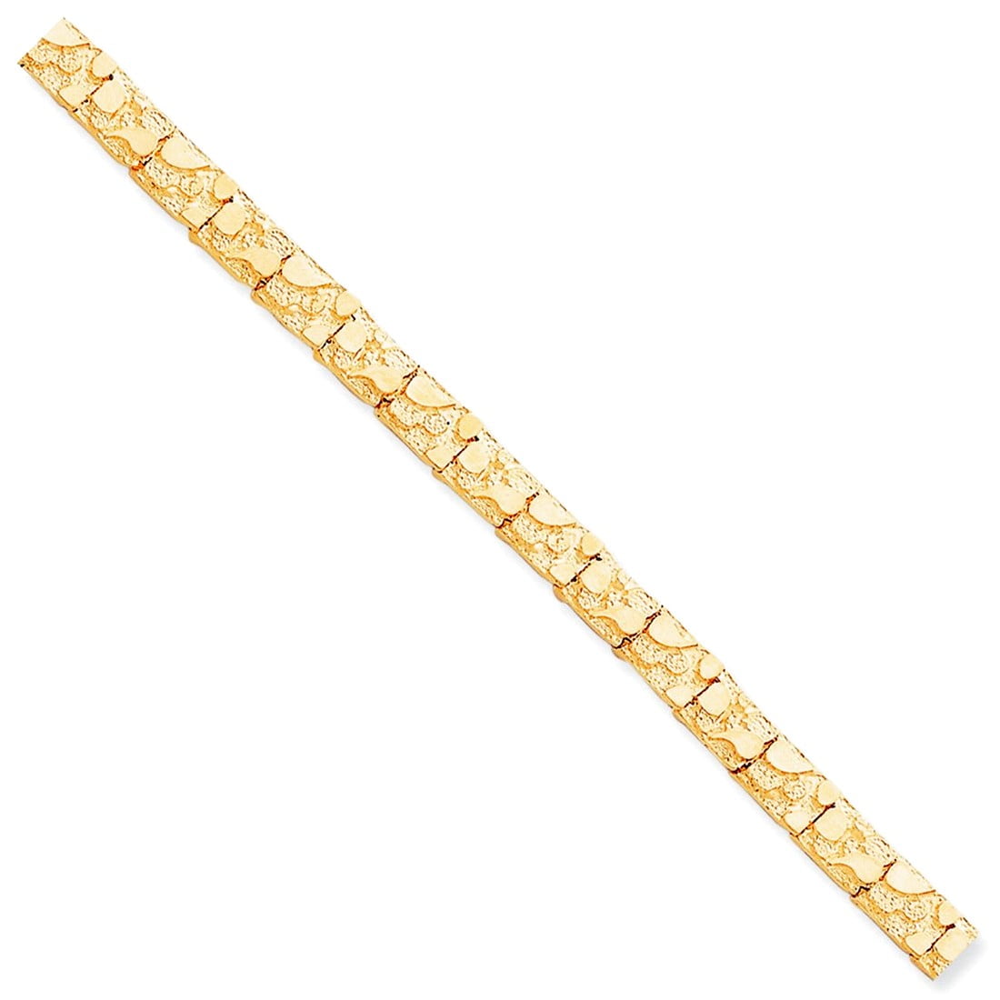 10k 7.0mm NUGGET Bracelet