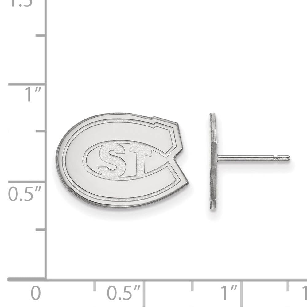 Sterling Silver St. Cloud State Small Post Earrings