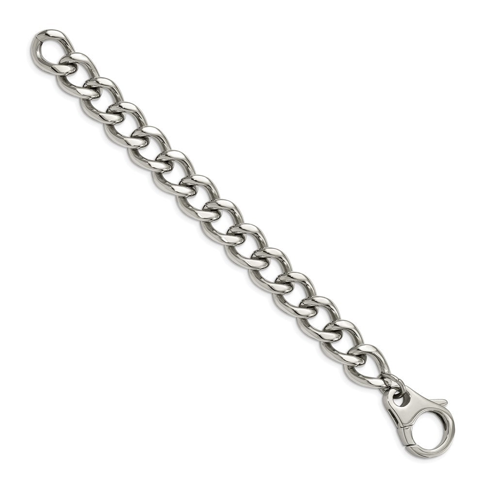 Stainless Steel Polished Large Link 8.5in Bracelet 8.5 inches