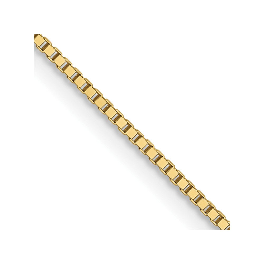 10K .7mm Box Chain Yellow Gold