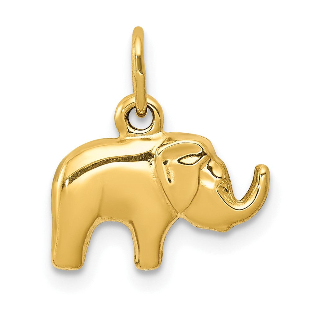 10k Elephant Charm Yellow Gold