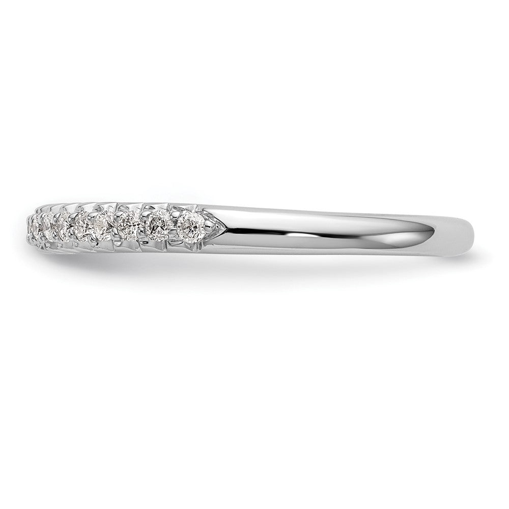 10K White Gold 1/6 carat Diamond Complete Wedding Band