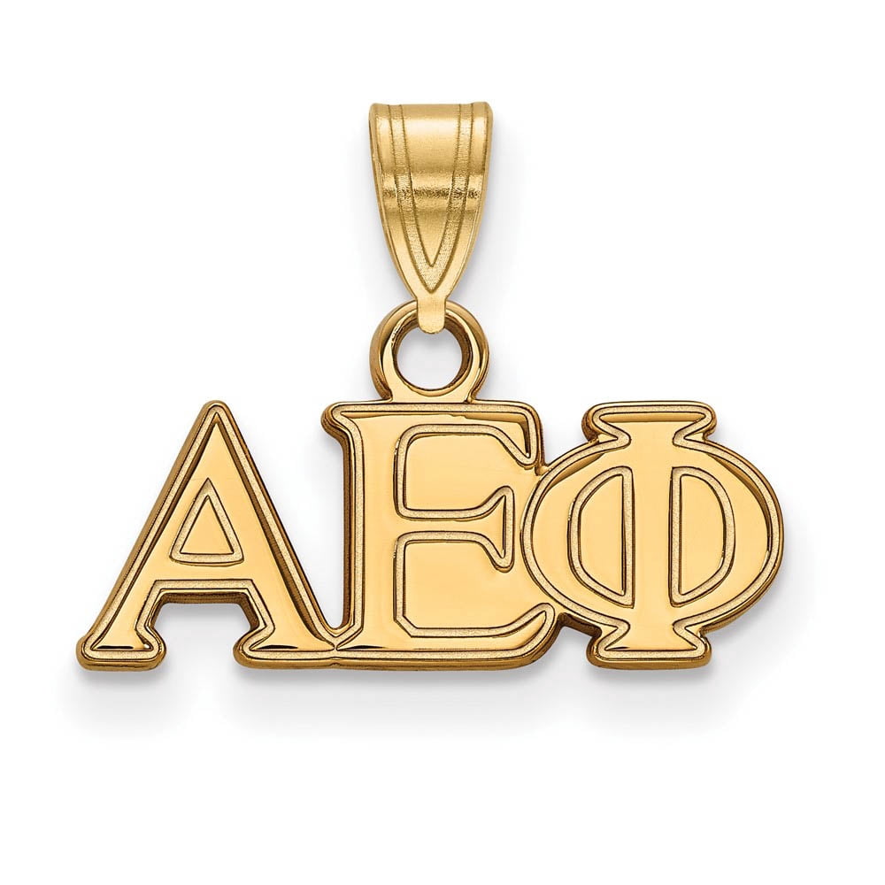 Logoart Sterling Silver Gp Alpha Epsilon Phi Small Pendant