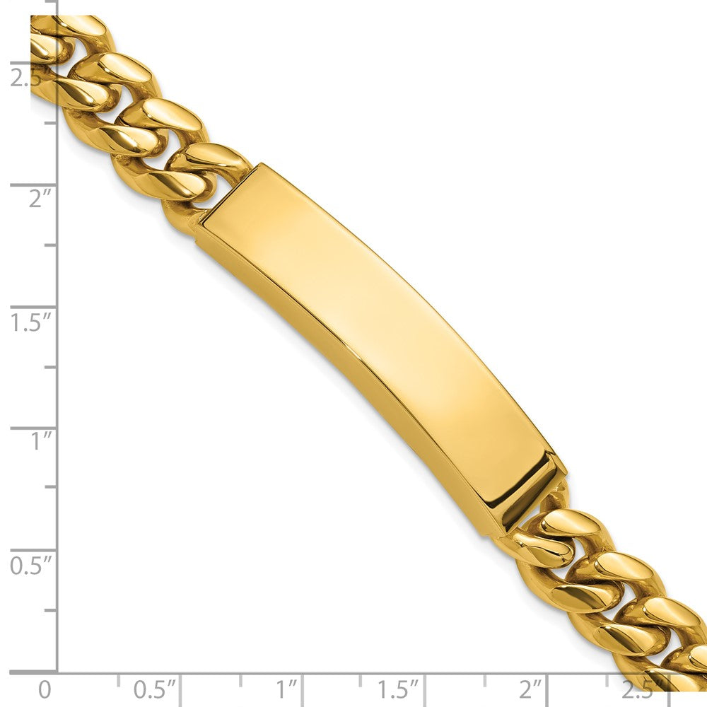 Chisel Stainless Steel Polished 10mm Yellow IP-plated 8.5 inch ID Bracelet 8.5 inches