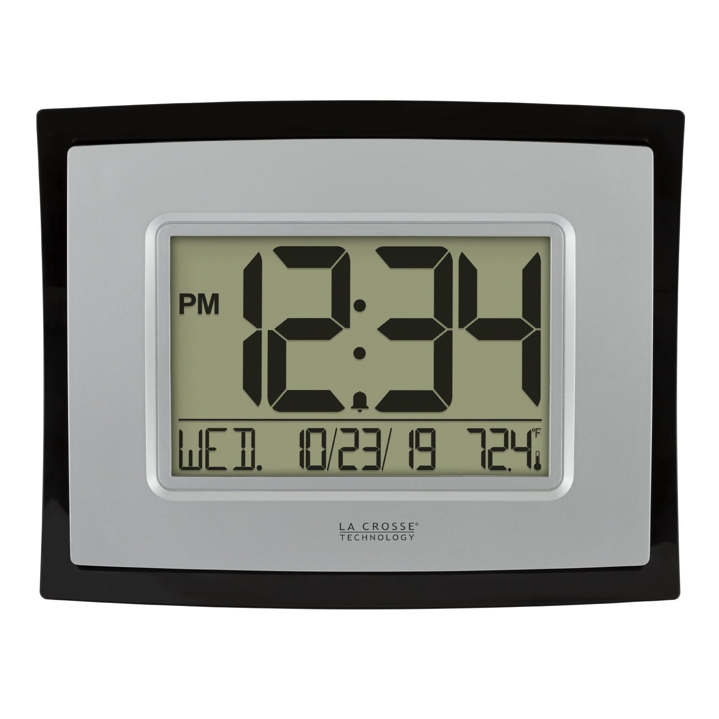 La Crosse Technology Digital Clock with Indoor Temperature and Calendar, WT-8002U-INT
