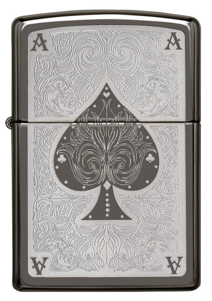 Zippo Ace of Spades Filigree Pocket Lighter