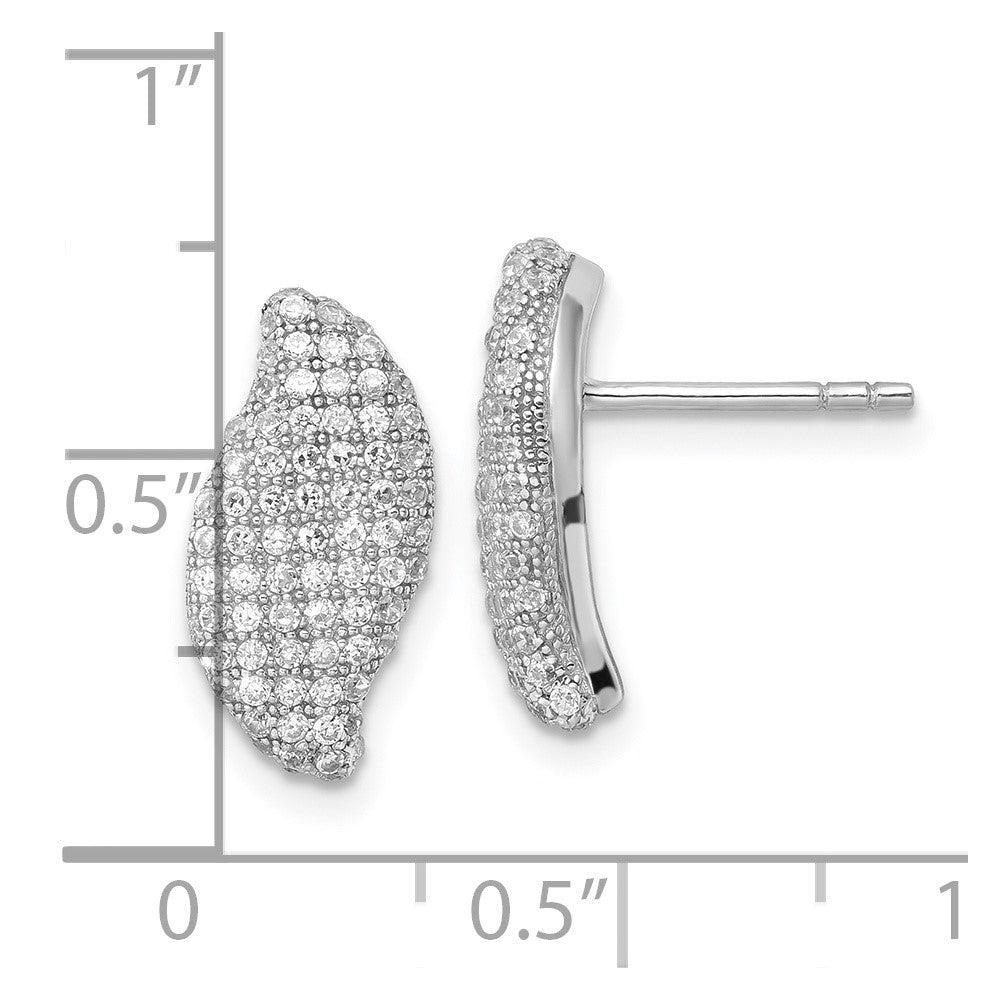 Sterling Silver & CZ Brilliant Embers Post Earrings
