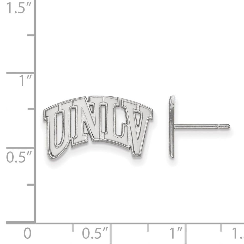 LogoArt Sterling Silver University Of Nevada Las Vegas Small Post Earrings