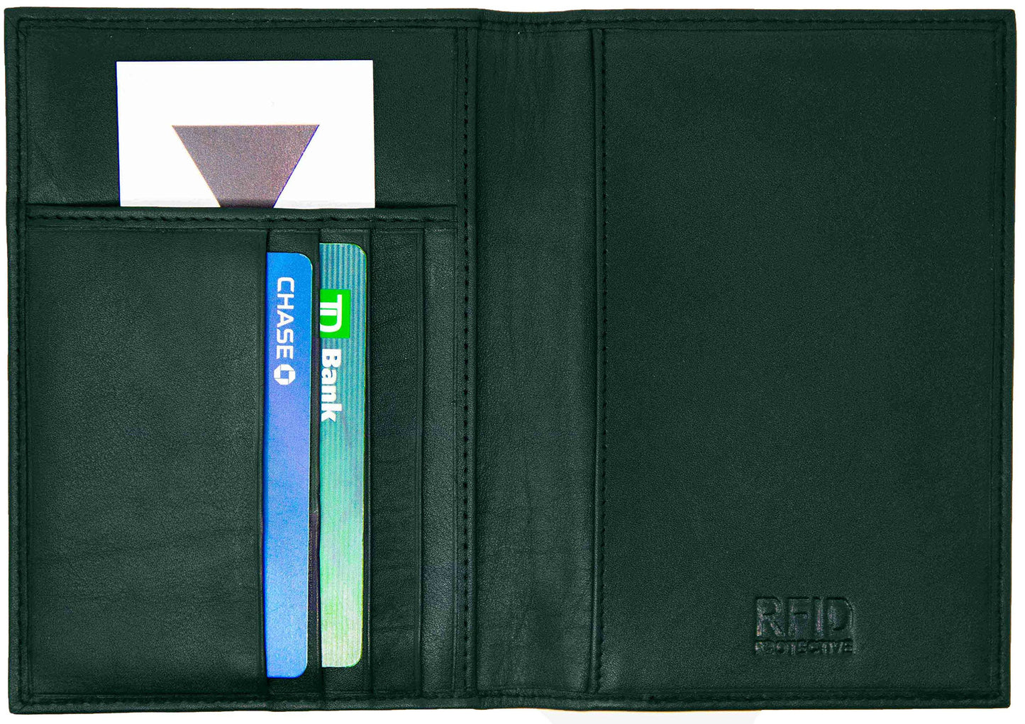 Genuine Cowhide Leather RFID-Blocking Passport Cover Case Holder & Wallet
