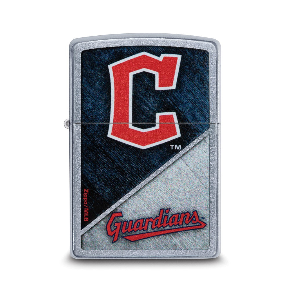 Zippo Street Chrome Cleveland Guardians Color Image MLB Lighter