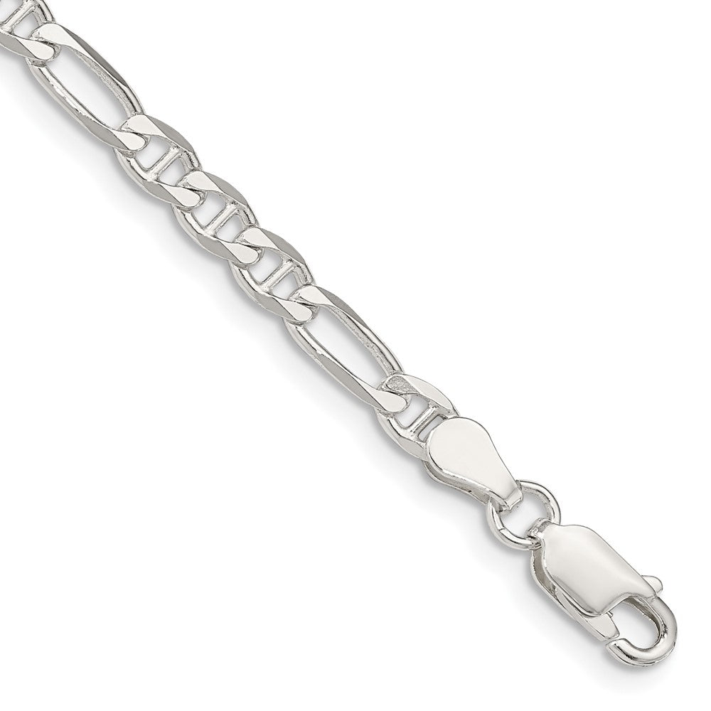 Sterling Silver 3.75mm Figaro Anchor Chain 8 inches