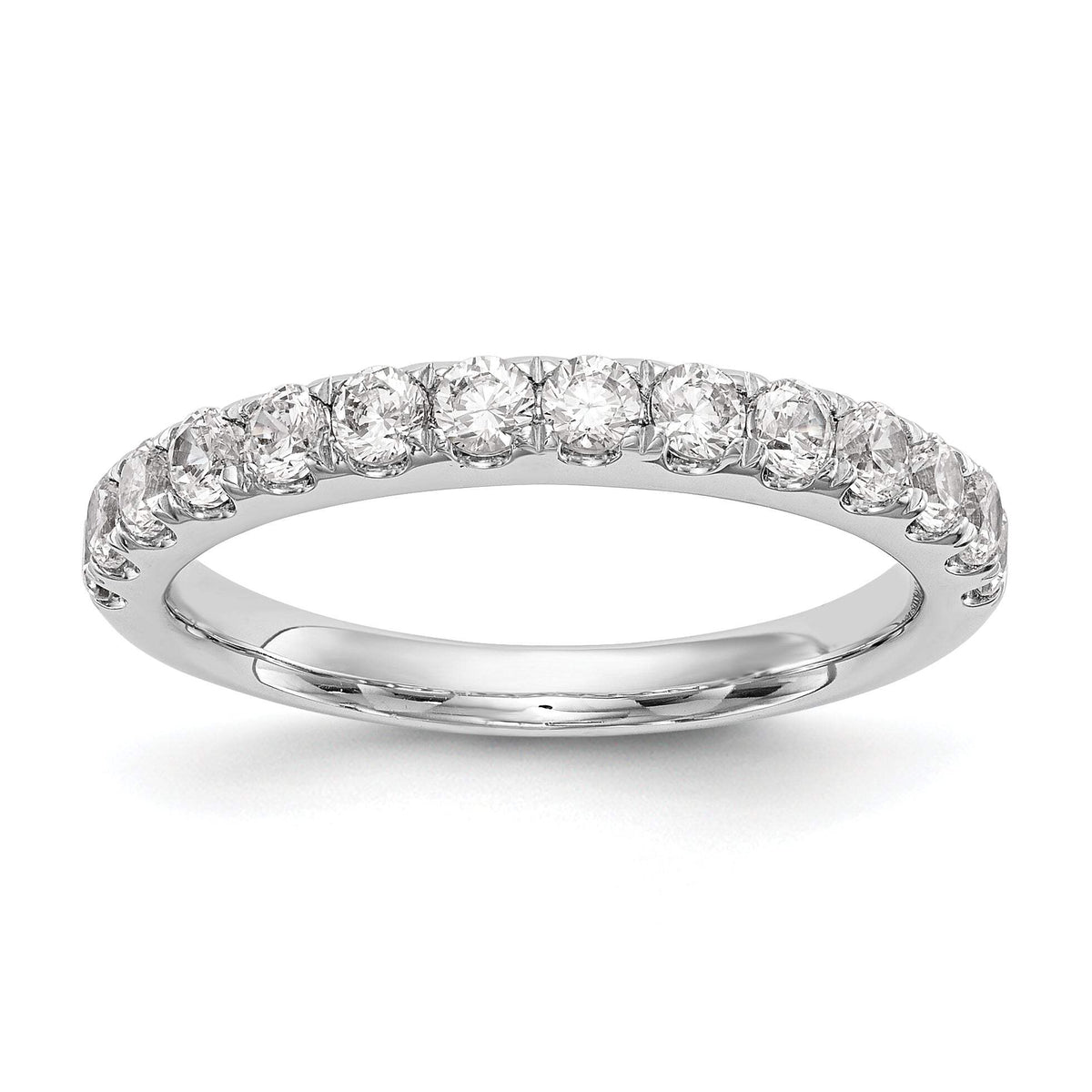 14k White Gold 3/4 carat Lab Grown Diamond VS/SI+ G+ Complete Wedding Band