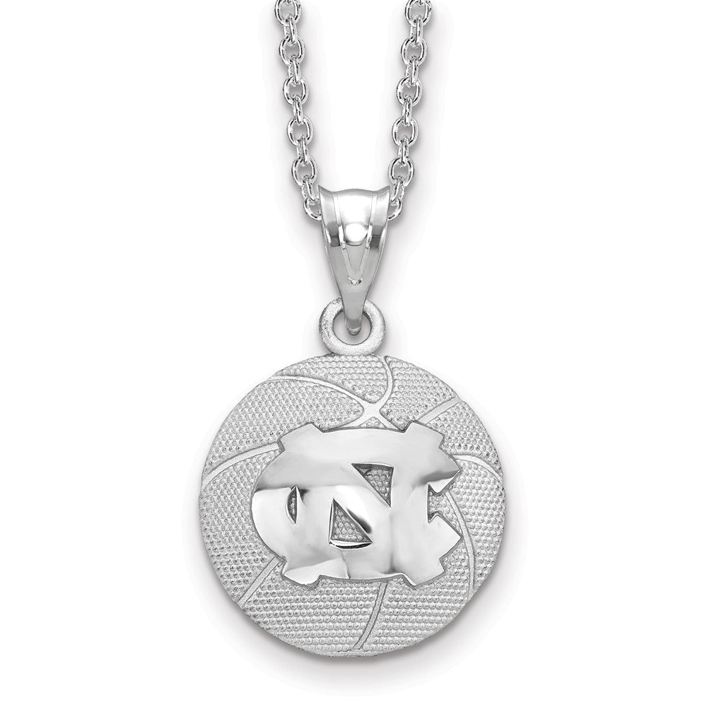 Sterling Silver The University of North Carolina Basketball Necklace