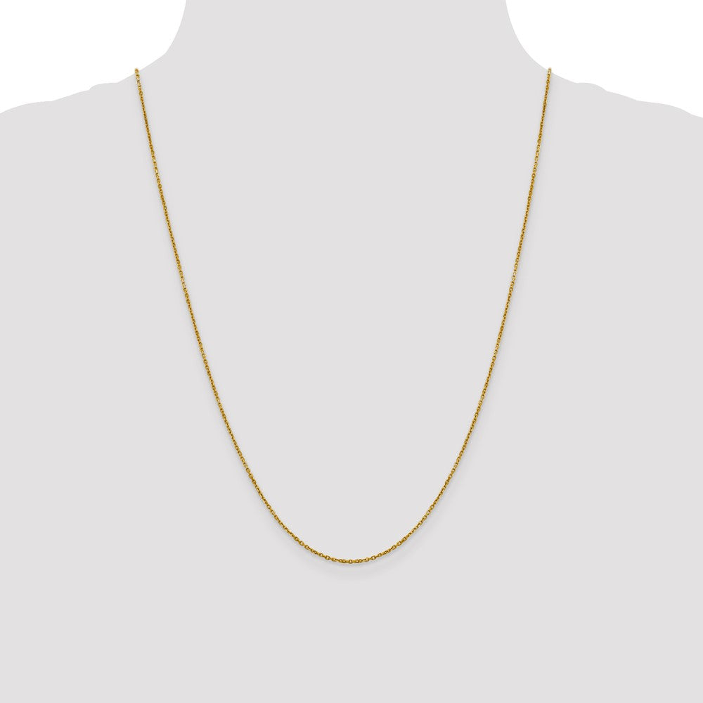 14K 1.25mm D/C Cable Chain