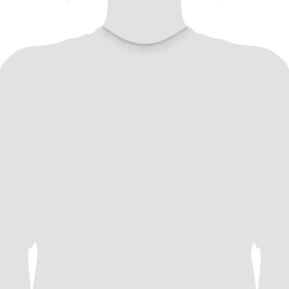 Sterling Silver 1.25mm Loose Rope Chain 14 Inches