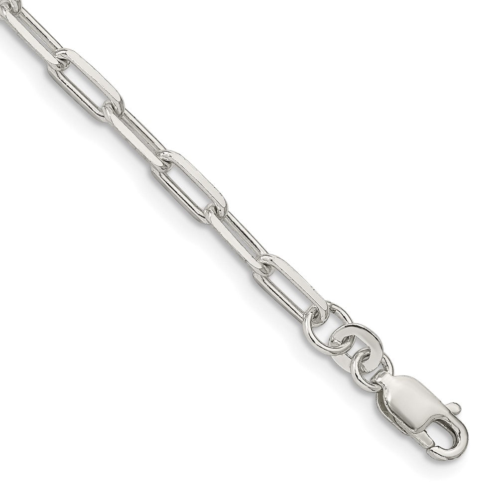 Sterling Silver 3.25mm Elongated Open Link Chain 7 inches
