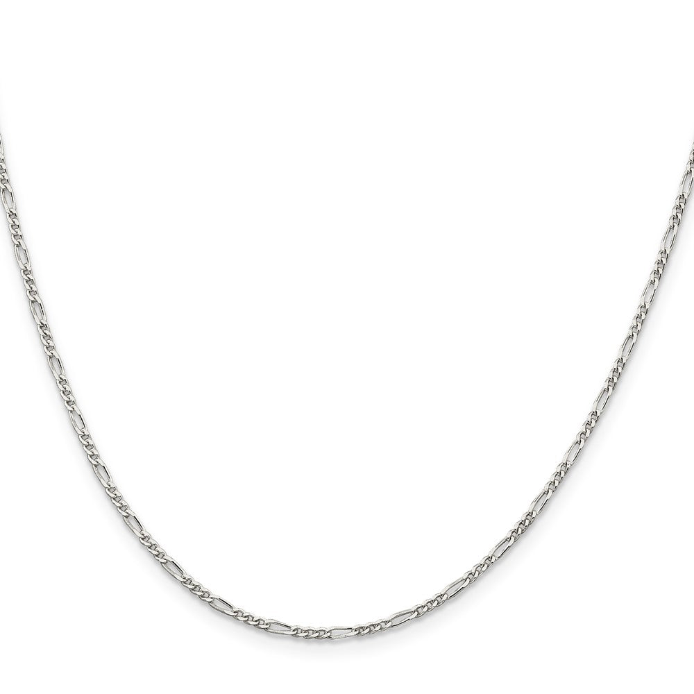 Sterling Silver 1.75mm Figaro Chain 16 Inches