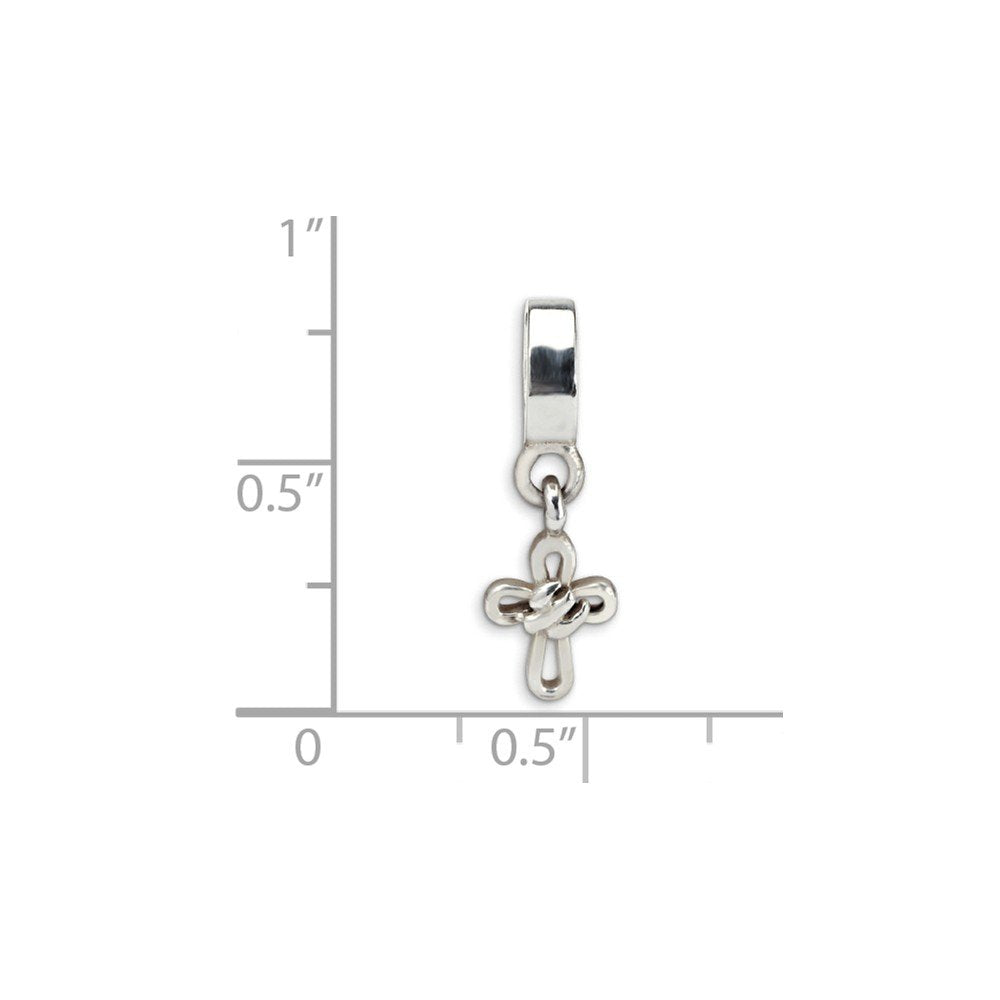 Sterling Silver Reflections Cross Dangle Bead