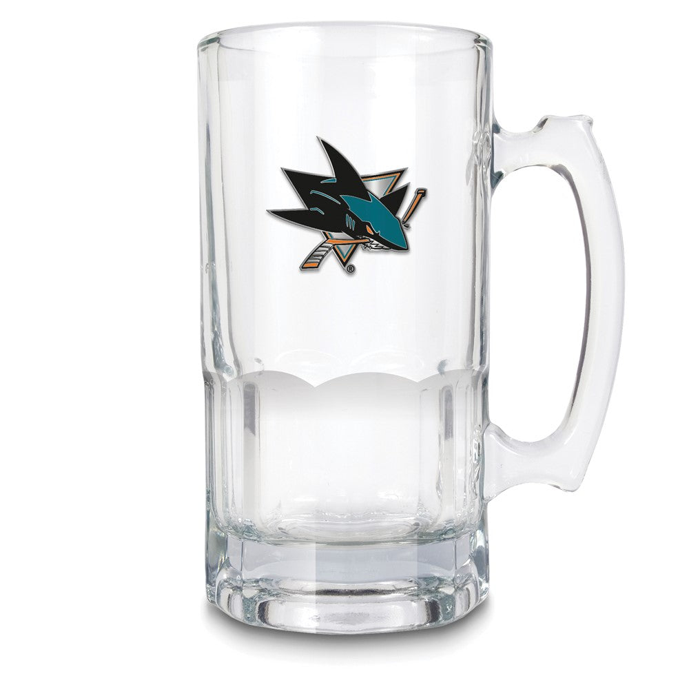 NHL San Jose SHARKS Glass 32 ounce Macho Mug