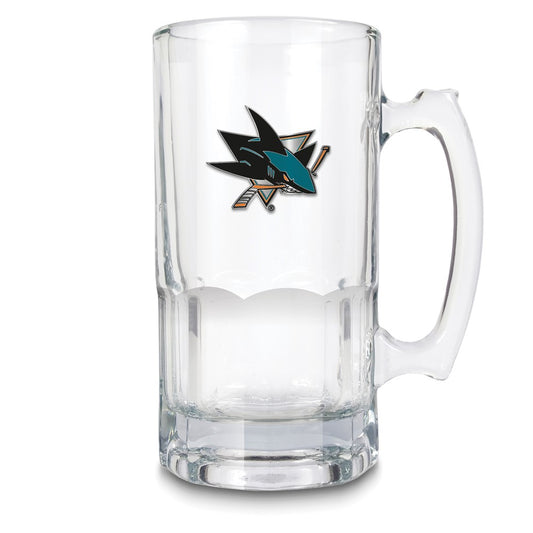 NHL San Jose SHARKS Glass 32 ounce Macho Mug