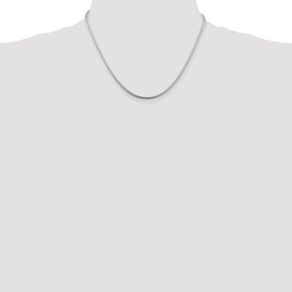 Sterling Silver 2mm Snake Chain 18 Inches