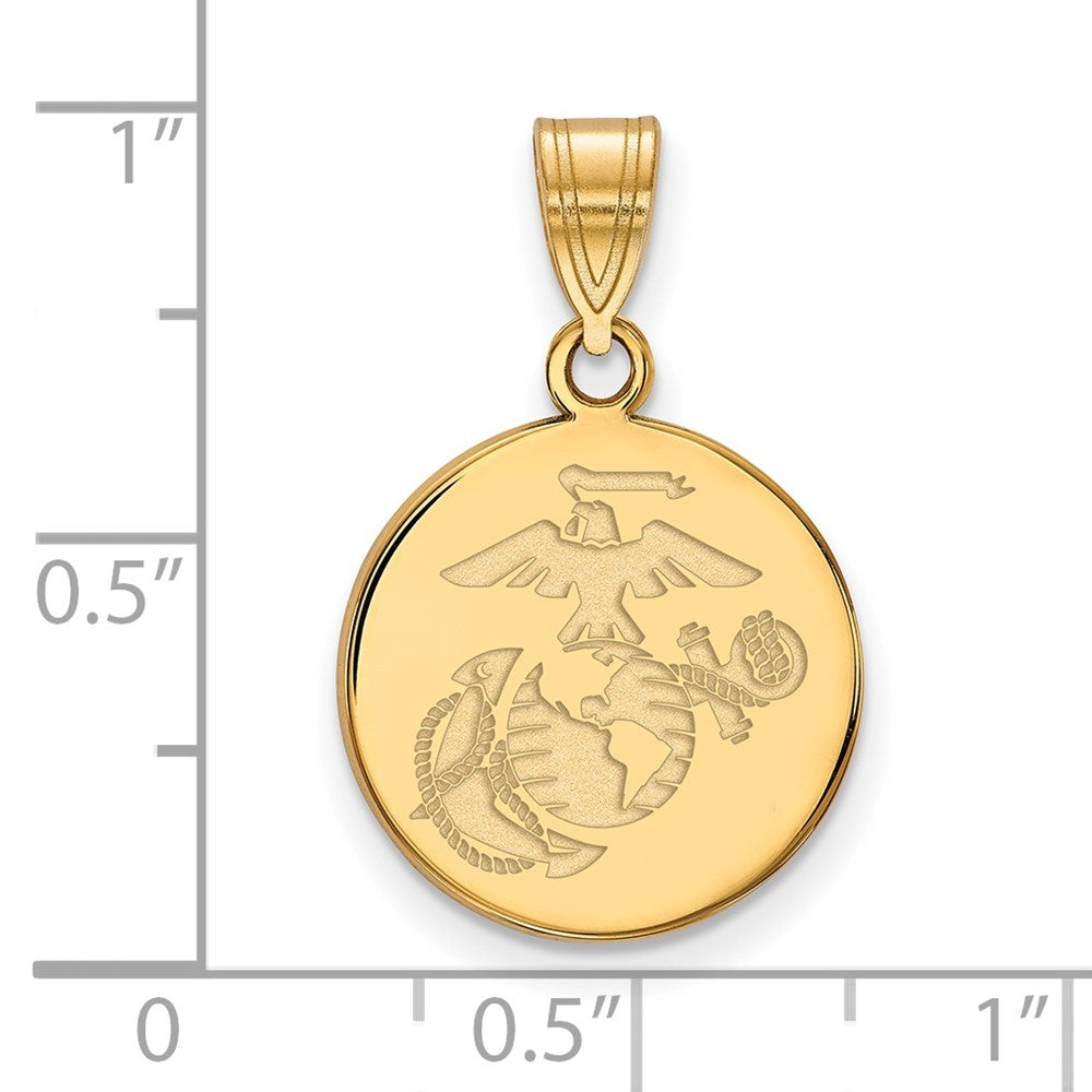 10ky Medium U.S. Marine Corps Disc Pendant