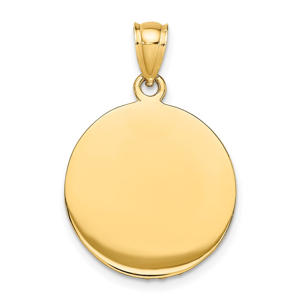 14k w/Rhodium 3-D Police Hat Charm