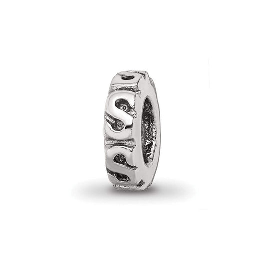Sterling Silver Reflections Swirl Spacer Bead