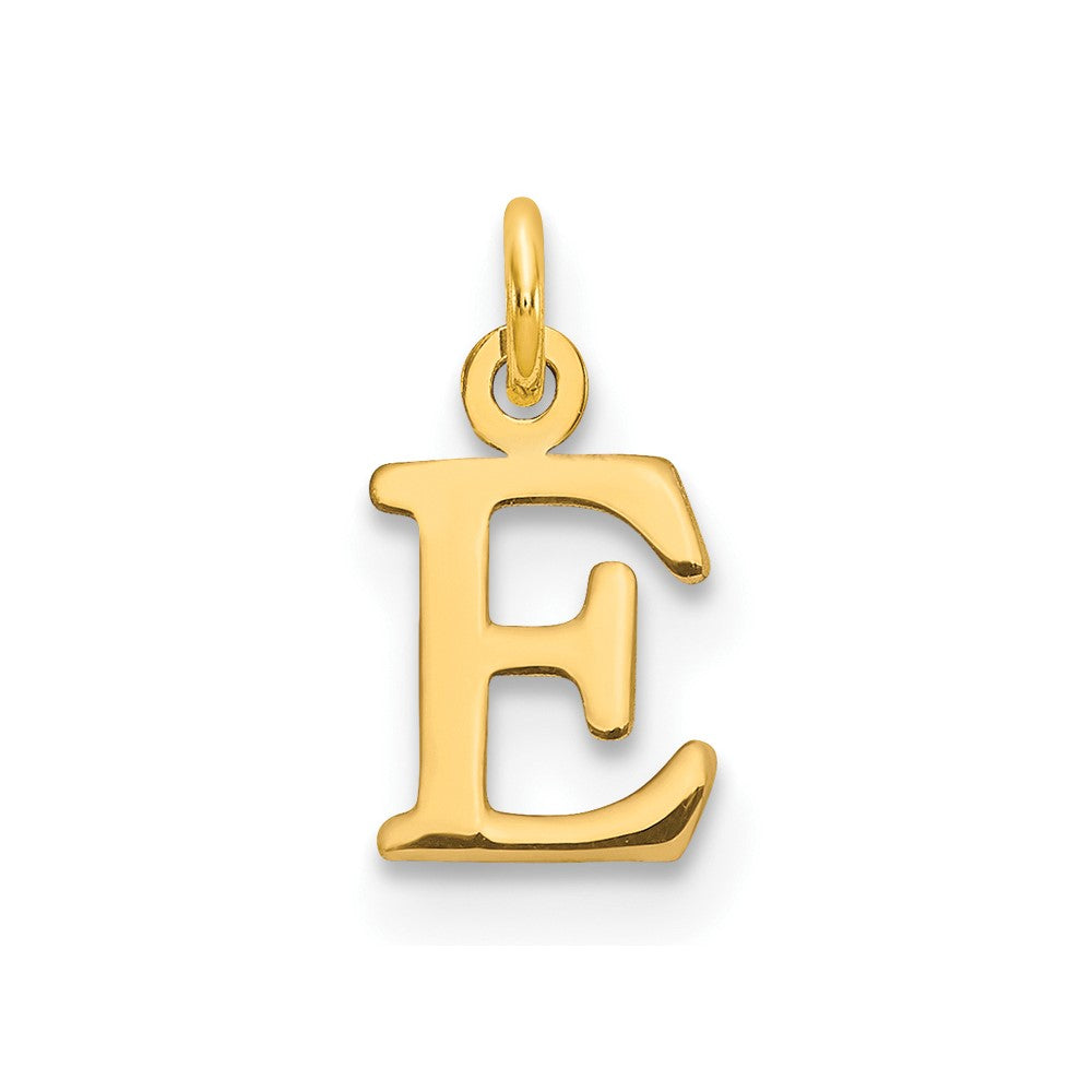 Sterling Silver/Gold-plated Cutout Letter E Initial Charm